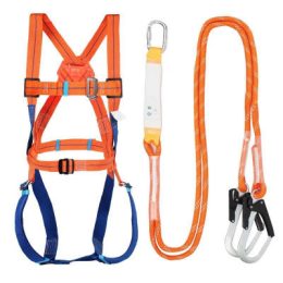 Safety-Harness-with-Lanyard-Full-Body-Harness-with-Waist-Belt